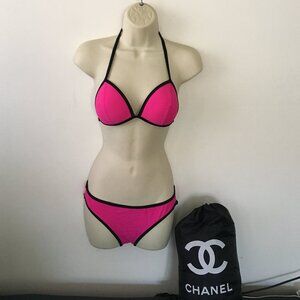 Cute New Neon PINK and black bikini